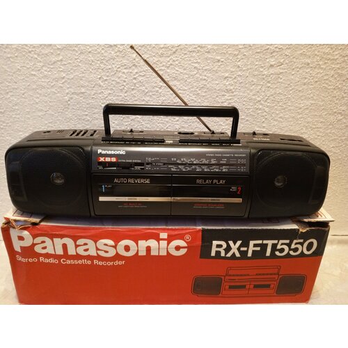 Кассетная магнитола Panasonic RX-FT550 (из коллекции) черный