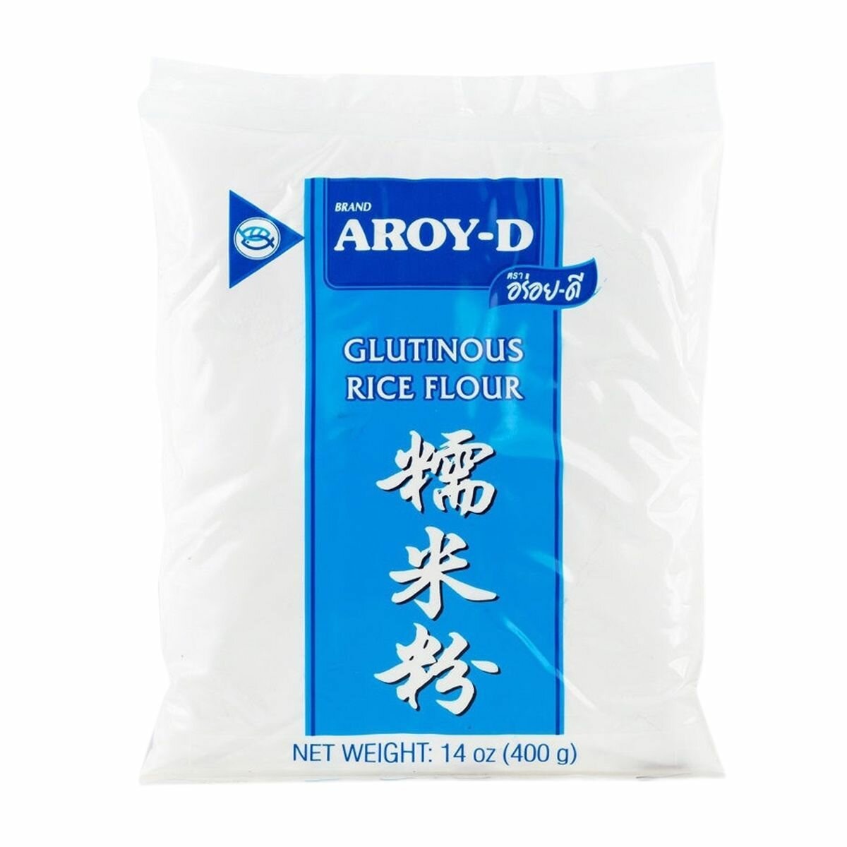 Мука рисовая клейкая, без глютена, Aroy-d, Таиланд, 400 г х 1шт
