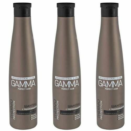 Gamma Шампунь с термозащитой Perfect Hair для сухих и поврежденных волос 357 мл 3 шт 1260₽