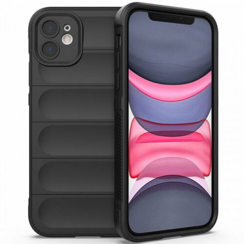 Flex Silicone Противоударный чехол для iPhone 11 с защитой камеры и микрофиброй