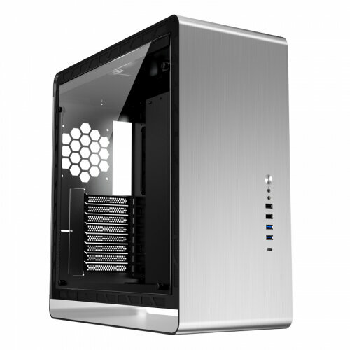 Корпус Jonsbo UMX6SW Silver корпус fractal design define 7 white e atx atx matx mini itx midi tower без бп 2xusb 2 0 2xusb 3 0 usb type c audio fd c def7a 09