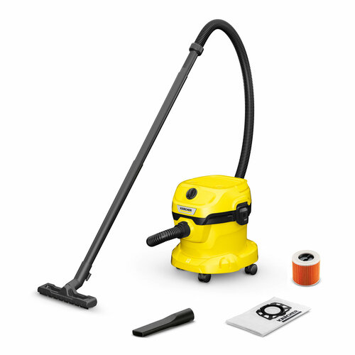 Хозяйственный пылесос Karcher WD 2 Plus V-12618C YYY 1628-0150 для сбора сухого и влажного мусора 9990₽