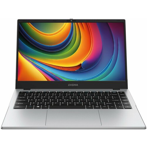 Ноутбук Digma EVE P4851 N200 8Gb SSD256Gb 14" IPS FHD W11Pro silver 5900mAh серебристый