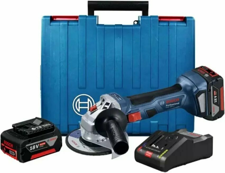 Угловая шлифмашина BOSCH GWS 180-LI 06019H9021 с аккумулятором для металла и камня