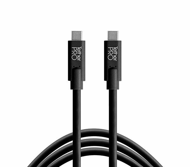 Кабель Tether Tools TetherPro USB-C to USB-C, 4.6 м, черный