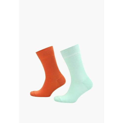фото Носки big bang socks разнопарные, однотонные, размер 35-39, коричневый, зеленый