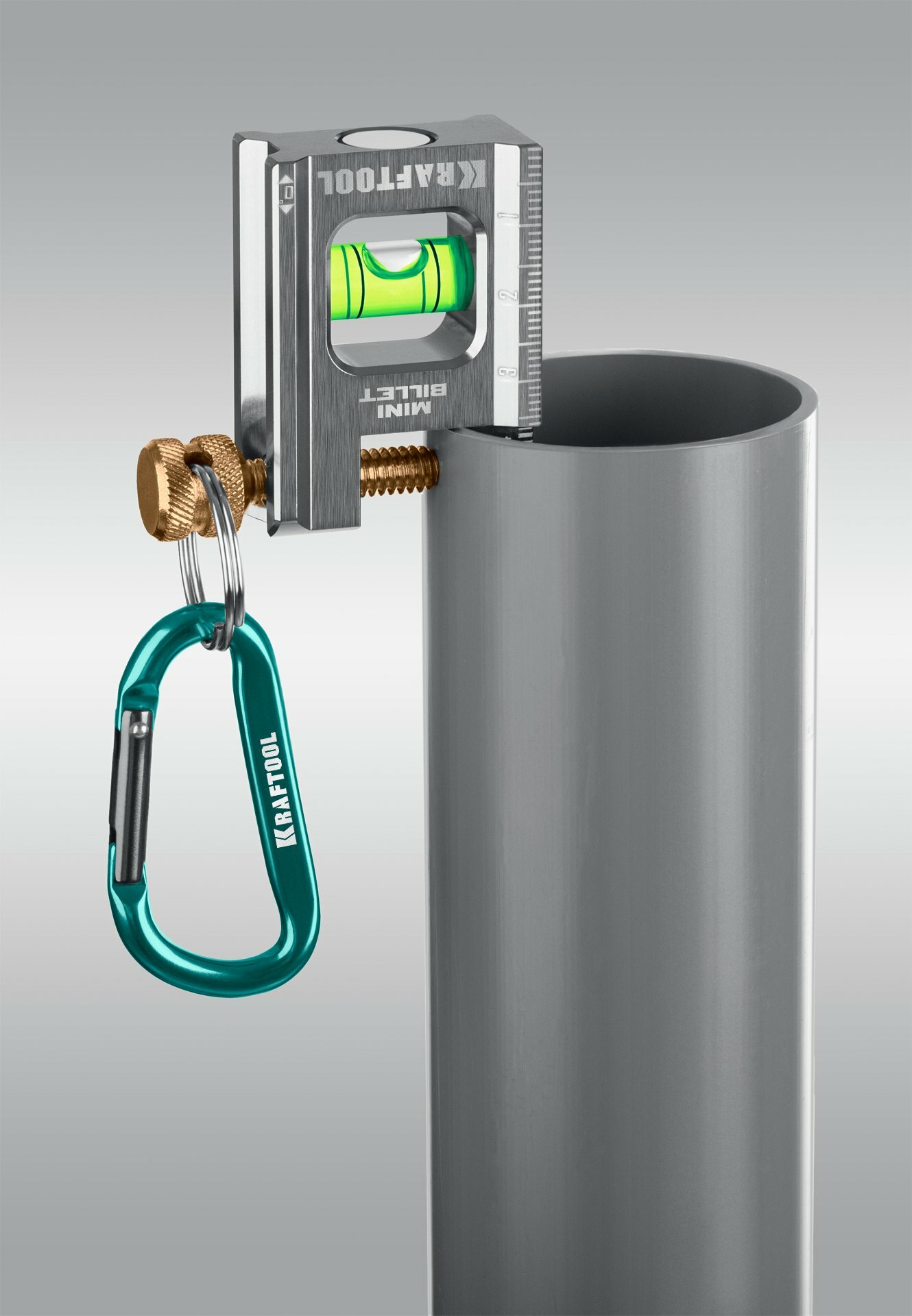 Брусковый магнитный уровень KRAFTOOL MINI BILLET 50 мм — фото 1