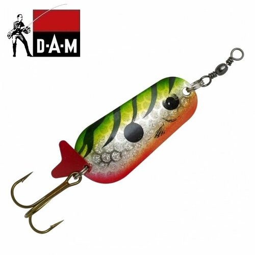 Блесна Колеблющаяся DAM Effzett Standart Spoon 55 мм/22 г, цвет Fire Tiger UV