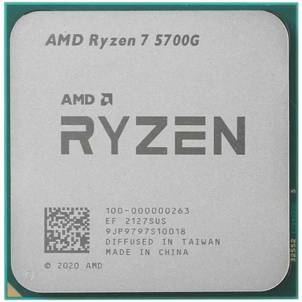 Amd Процессор CPU Ryzen 7 5700G OEM 100-000000263 3,80GHz, Turbo 4,60GHz, Vega 8 AM4