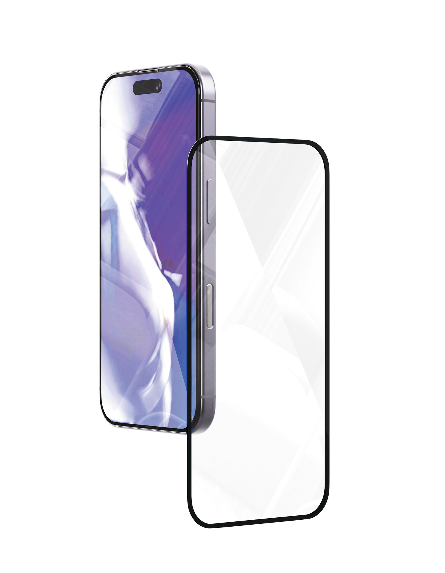 Защитное стекло для iPhone 16 ProMax VLP 3D A-Glass Easy Box черная рамка