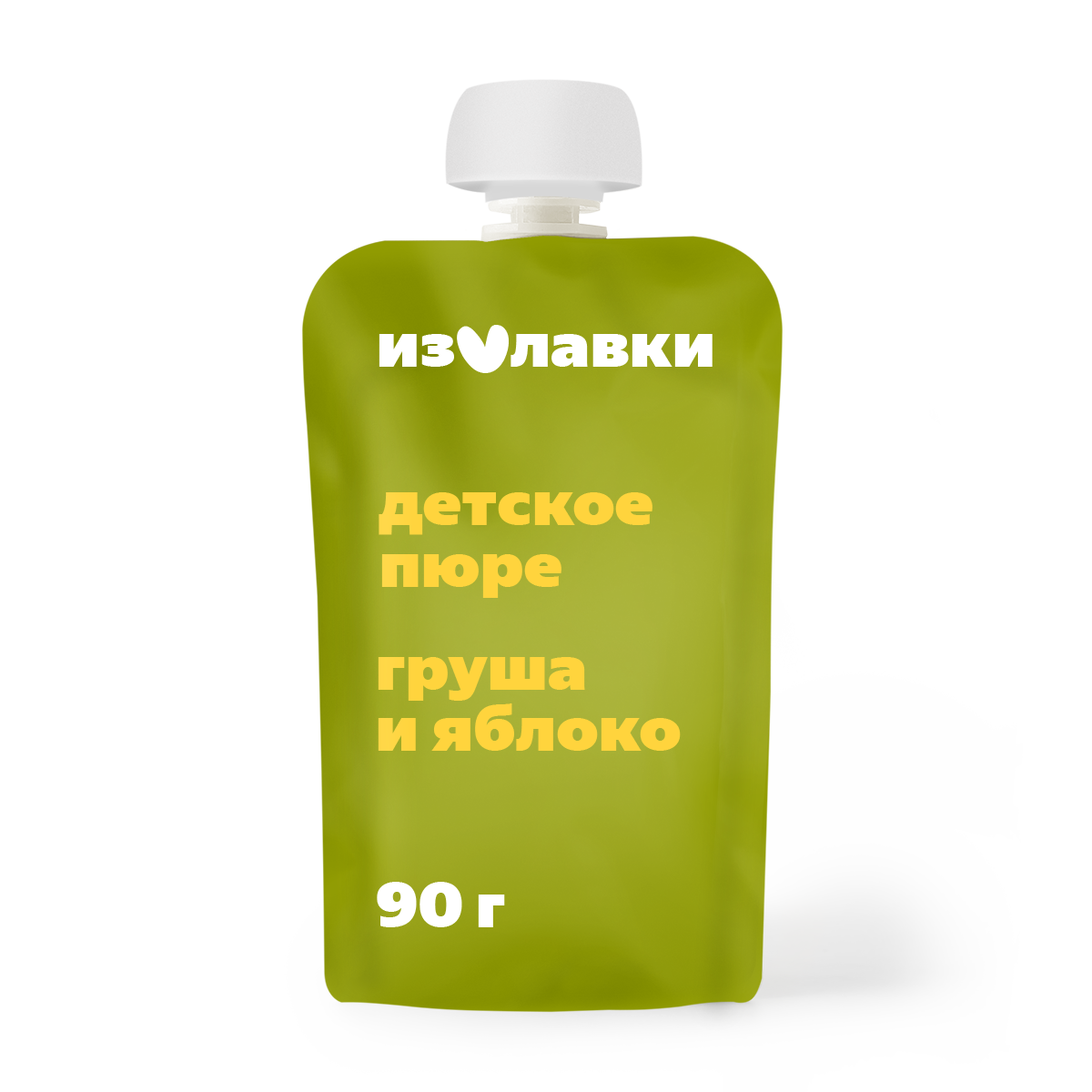 Пюре "Из Лавки", из груш и яблок, для детей от 5 месяцев, без сахара, 90 г