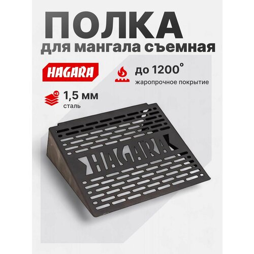 Полка для мангала съемная из нержавеющей стали 1,5 мм.