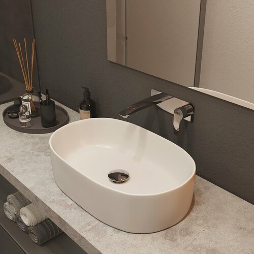 Изображение товара Раковина накладная IDDIS Рэй (Ray) RAYWS13i27 белая глянцевая на столешницу