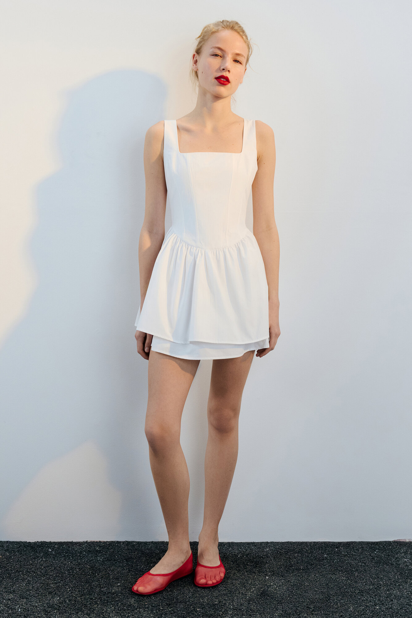 Платье Befree Капсула Berry girl, размер M, белый — фото 1