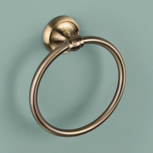 Изображение товара Держатель для полотенца настенный кольцо Antico VERRAN цвет Латунь