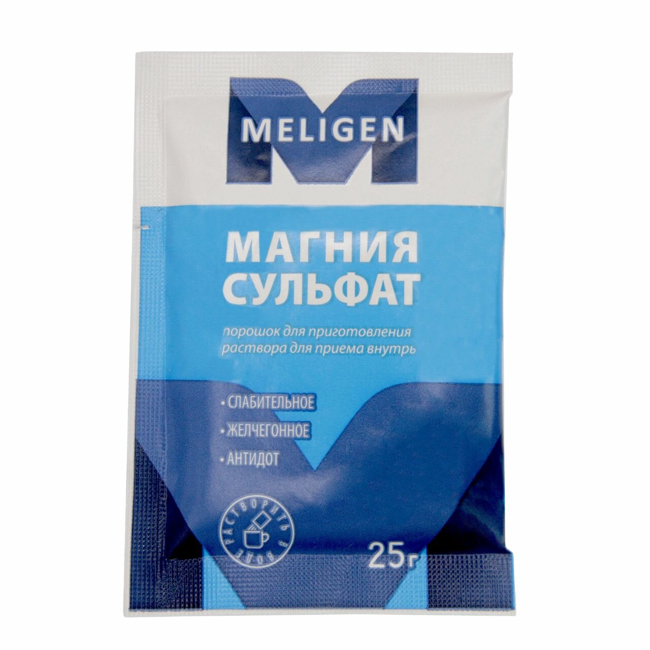Магния сульфат порошок для приготовления суспензии для приема внутрь пакетик 25 г 1 шт
