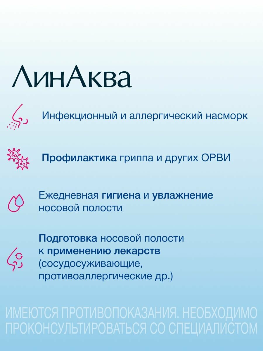 Морская вода для горла ЛинАква Форте, 150 мл — фото 1