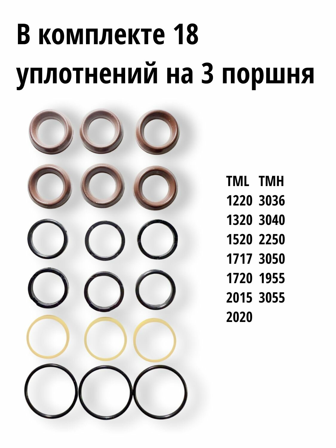 KIT 76 Уплотнения плунжеров комплект уплотнений Bertolini — фото 1