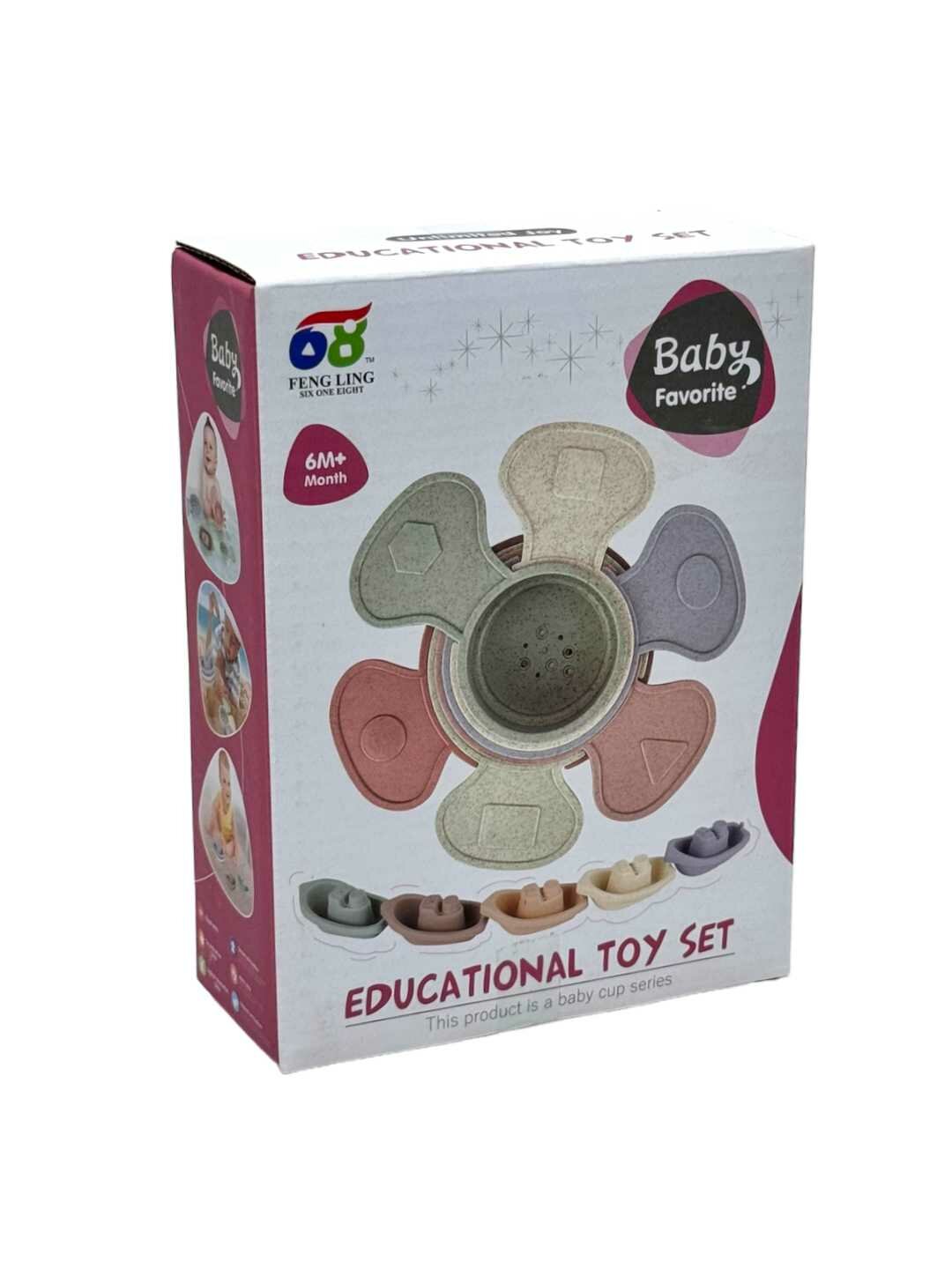 Набор развивающих игрушек "Baby Favorite", для малышей от 6 мес, яркие стаканы