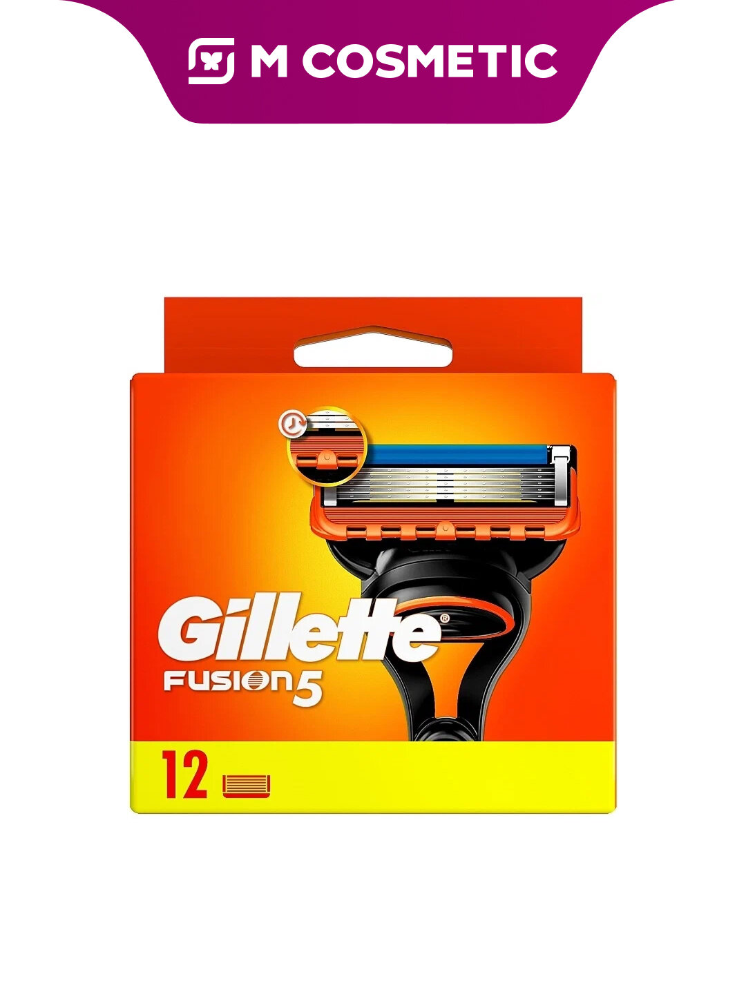 GILLETTE Fusion Сменные кассеты для бритья 12штук