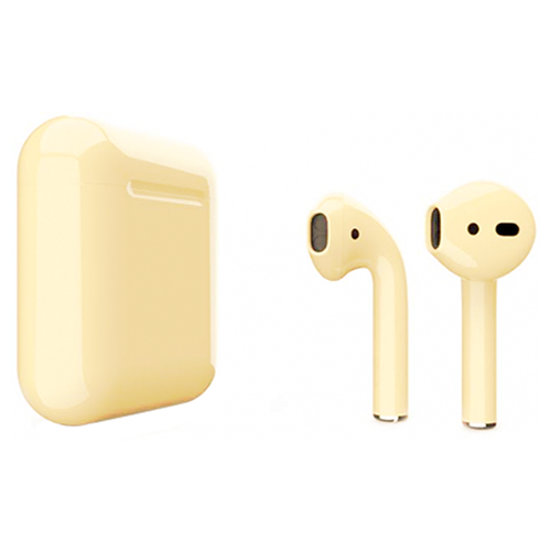 Беспроводные наушники Apple AirPods 2 Color (без беспроводной зарядки чехла), матовый бежевый