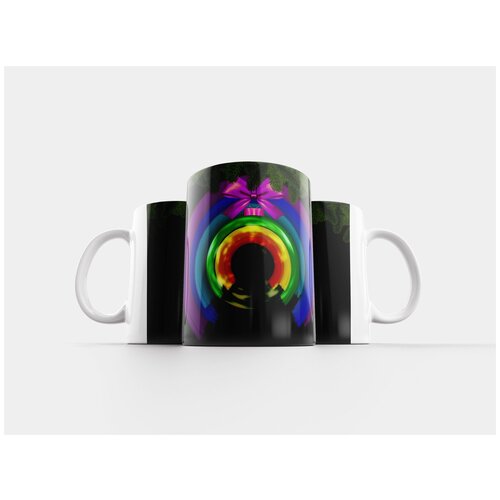 фото Кружка "рождество, радуга, рождественское украшение" 320 мл lotsprints