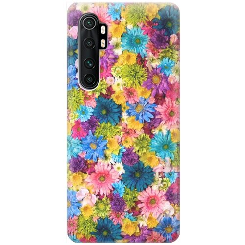 фото Силиконовый чехол на xiaomi mi note 10 lite / сяоми ми ноут 10 лайт с принтом "поле разноцветных цветов" gosso