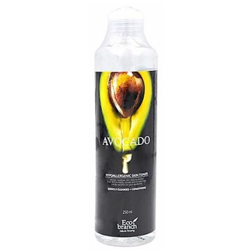 Тоник для лица с экстрактом авокадо Eco Branch Avocado Hypoallergenic Skin Toner 250 мл