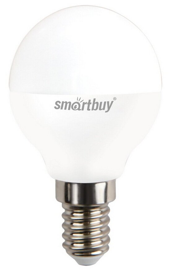 Светодиодная лампа Smartbuy шар P45 E14 12W (960 lm) 4000К 4К 45х86 матовая пластик SBL-P45-12-40K-E14 - фотография № 3