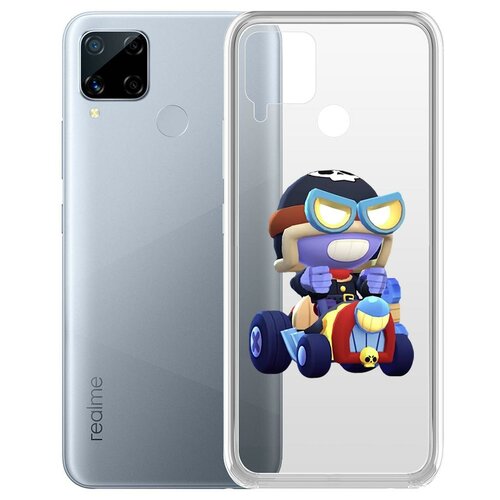 фото Чехол-накладка clear case brawl stars-безумный карл для realme c15 krutoff group