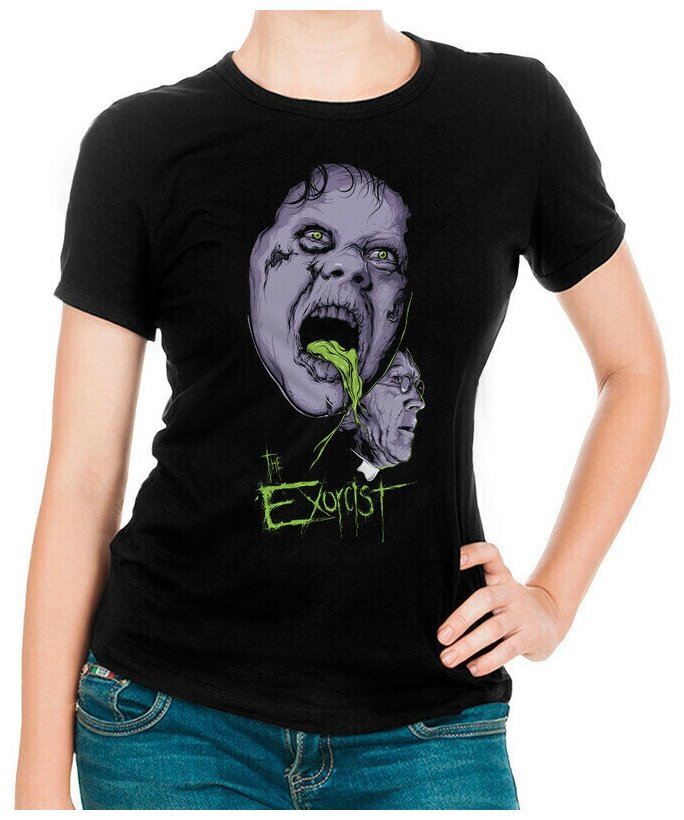 Футболка DreamShirts The Exorcist Женская черная 