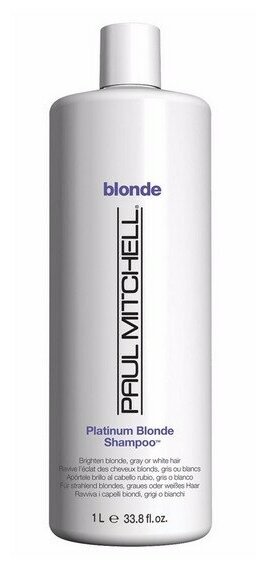 Тонирование волос Paul Mitchell Forever Blonde Platinum Blonde Shampoo - Оттеночный шампунь для светлых волос, 1000 мл