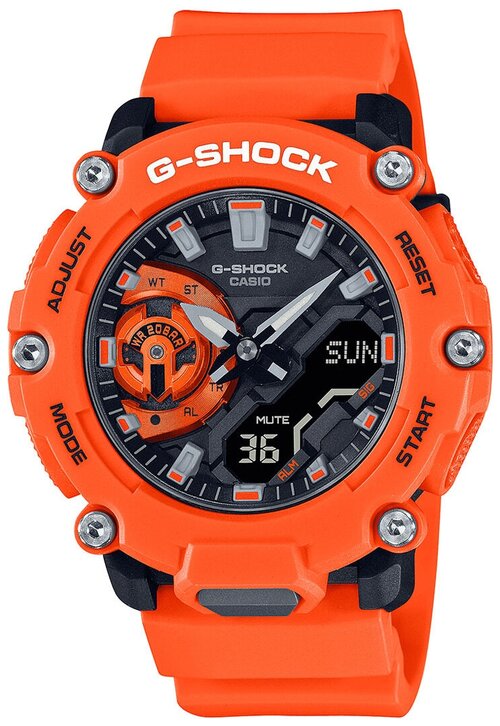 Наручные часы CASIO G-Shock GA-2200M-4AER, мультиколор, черный