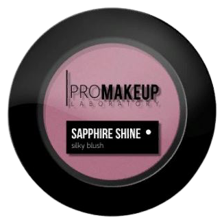 Шелковистые румяна с сияющим эффектом Sapphire Shine silky compact blush PROMAKEUP laboratory (04 pale pink / пепельно-розовый)