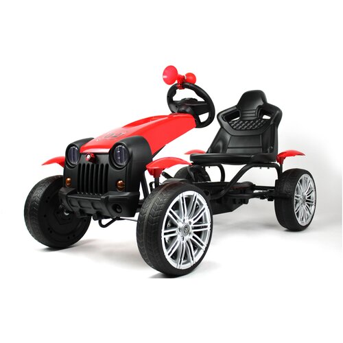 Веломобиль RiverToys C222CC, красный