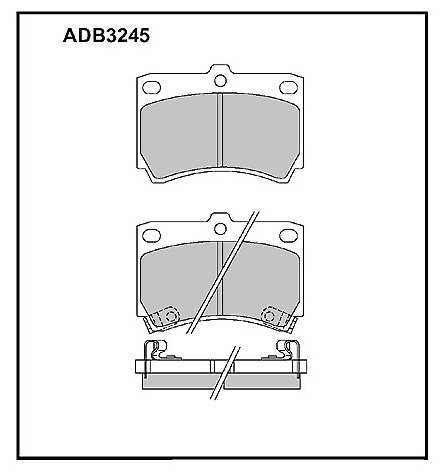 Колодки тормозные allied nippon ADB3245