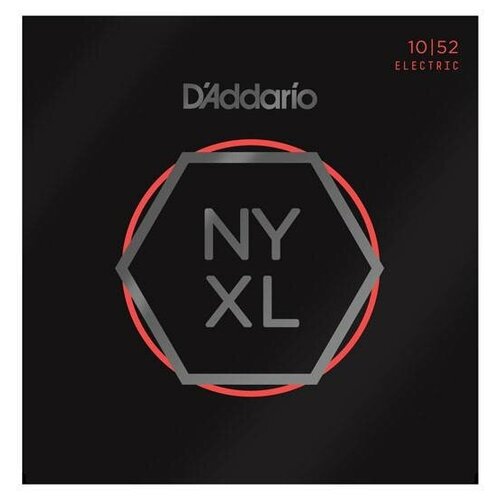фото D`addario nyxl1052 super light 10-52 струны для электрогитары, толщина 10-52 d'addario