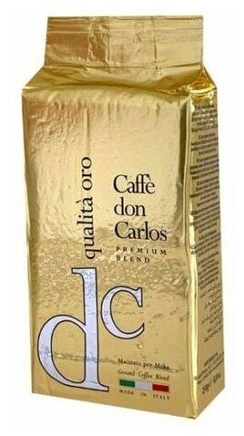 Кофе молотый Don Carlos Qualita Oro пачка 250гр