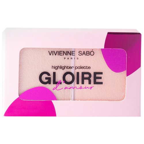 Vivienne Sabo Палетка хайлайтеров мини Gloire d'amour, 02, персиковый хайлайтер vivienne sabo stick gloire d amour 4