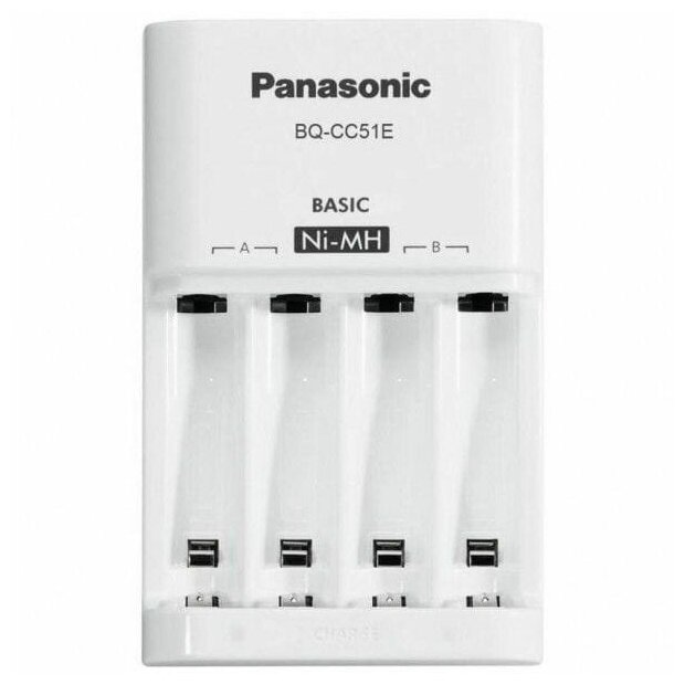 З/У для аккумуляторов Panasonic Eneloop BQ- CC51E Basic Charger AA/AAA 4 слота