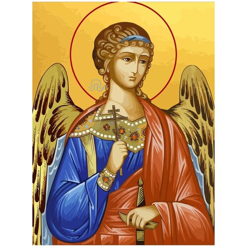 Картина по номерам на холсте Икона ангела хранителя - 1684 30X40