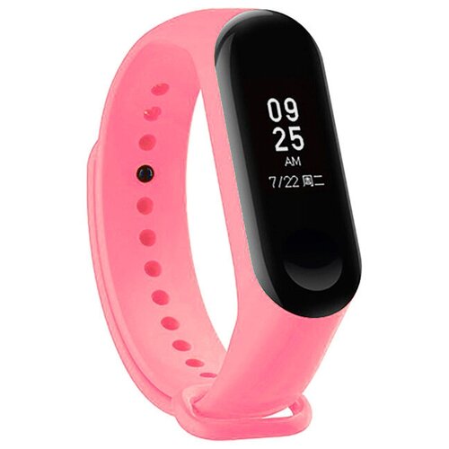 DF / Ремешок классический силиконовый для Xiaomi Mi Band 3/4 DF xiClassicband-02 (pink) / розовый