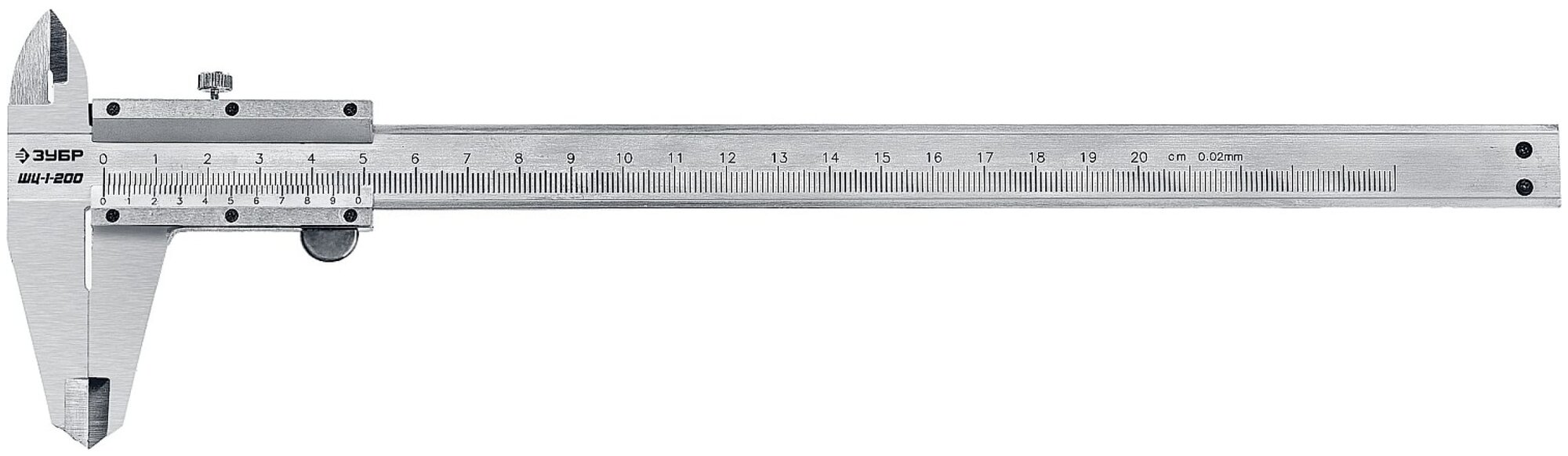 Нониусный штангенциркуль ЗУБР Профессионал 34514-200 200 мм 0.02 мм