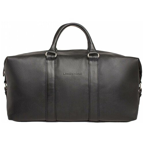 фото Кожаная дорожно- спортивная сумка pinecroft black мужская кожаная черная lakestone