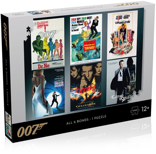 WINNING Moves / Пазл James Bond 007 / Джеймс Бонд Актёрский дебют 1000 деталей