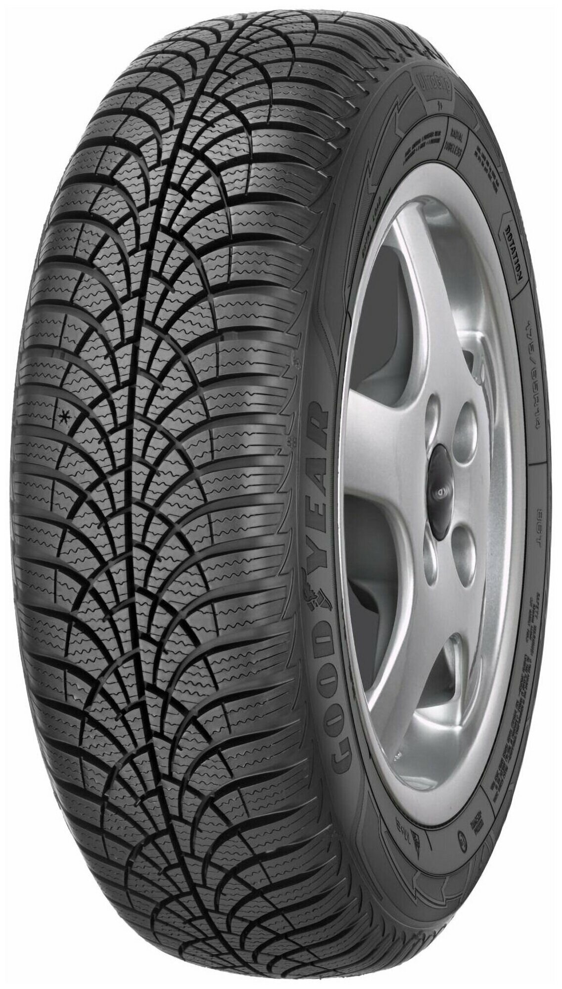 Шина 185/55R15 Goodyear UltraGrip 9+ 82T