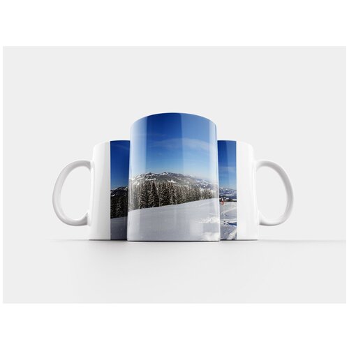 фото Кружка "зима, зимний пейзаж, снег" 320 мл lotsprints