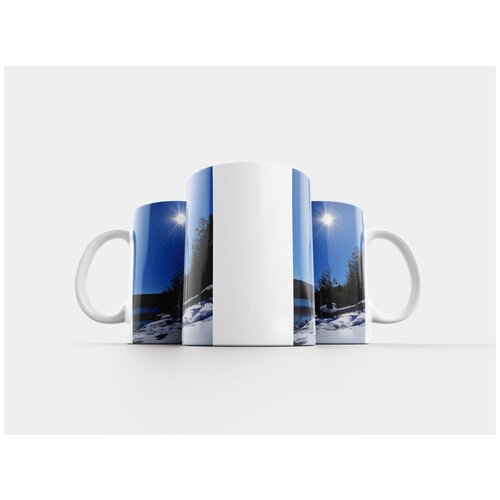 фото Кружка "озеро, снег, зима" 320 мл lotsprints