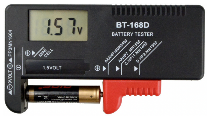 Тестер емкости заряда аккумулятора с дисплеем BT-168D