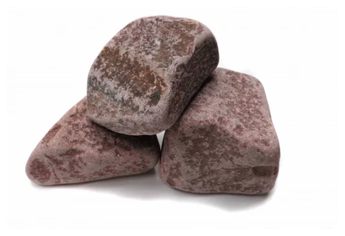 Камни для бани Кварцит Малиновый обвалованный упаковка 20 кг